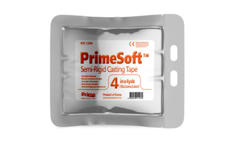 Бинт полімерний PrimeSoft 10.2 см х 3.6 м. рожевий